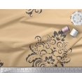 thumbnail image 3 of Soimoi Poly Georgette Fabric Ogee Damask Print Fabric by Yard 42 Inch Wide, 3 of 5