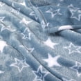 thumbnail image 3 of George Baby Blue Star Flannel Baby Blanket 30" x 36", 3 of 4