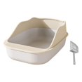 thumbnail image 2 of Bac à Litière pour Chaton, Bac à Litière Anti-Éclaboussures Durable, Bac à Litière pour Chat Détachable, Blanc, 2 of 8