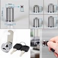 thumbnail image 2 of Xingzhi Locks For Home plistic Easy To Install Silver Comes With 2 Keys Locker Lock 5pcs 20mm, 2 of 6