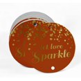 thumbnail image 2 of Inkdotpot Pack Of 50 Let Love Sparkle Wedding Favor Paper Tags Craft Real Gold Foil Hang Tags, 2 of 6