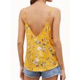 thumbnail image 4 of Women Floral Snake Print V Neck Sleeveless Cami Tank Top, 4 of 5