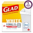 thumbnail image 3 of Glad White Garbage Bags - X-Small 15 Litres - Febreze Fresh Clean Scent, 52 Trash Bags, 3 of 6