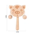 thumbnail image 3 of XZNGL Log Cartoon Rattle Baby Toy Newborn Baby Can Shaking Drum Traditional Childrens Early Education, 3 of 8