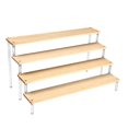 thumbnail image 4 of Acrylic Display Riser Shelf Wood Shelf Display Shelves for Collectibles Dessert 4 Tiers, 4 of 7