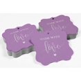 thumbnail image 4 of Inkdotpot Pack Of 50 Made With Love Wedding Paper Tags DIY Craft Bracket Shape Real Silver Foil Hang Tags, 4 of 7