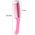 thumbnail image 2 of Splicing Detangling Roller Comb, Integrated Roller Hair Comb，Professional Hair Dyeing Comb, Hair Daily Care Comb, 2 of 5