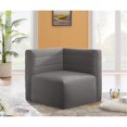thumbnail image 3 of Meridian Furniture Quincy Fauteuil d'Angle Modulaire en Velours Gris, 3 of 26