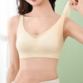thumbnail image 4 of Amzcrzy 3PC Womens Bras Comfortable Supportive Lift Push up Bra Trendy Solid Color Ribbed Seamless T Shirt Bra M, 4 of 9