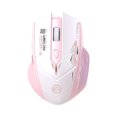 thumbnail image 2 of Wireless Bluetooth Mouse, Xinsrenus 2.4G Dual Mode Connection 6-Key Type C Fast Charging, 3600DPI Adjustable Office Gaming Mouse for Laptop Computer, Pink, 2 of 7