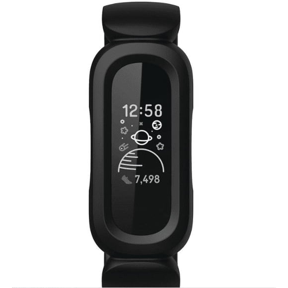 Remis à Neuf Fitbit FB419BKRD Ace 3 Traqueur d'Activité pour Enfants 6 Taille Unique, BlackRacer Red