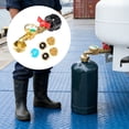 thumbnail image 4 of Adaptateur Universel pour Réservoir de Propane avec Multiples Buses pour Chauffe-Gril et Appareils et Raccords en Laiton Durables, Cadre de Serrage Plus Long, 10 Serre-Joints de Bord d'Écran pour le Travail du Bois, Serre-Joints en F pour le Soudage, Robuste, 4 of 5