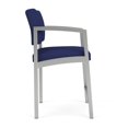 thumbnail image 4 of Lenox Steel Reception Waiting Room Healthcare Hip Chair / Silver Steel / Blue, 4 of 5