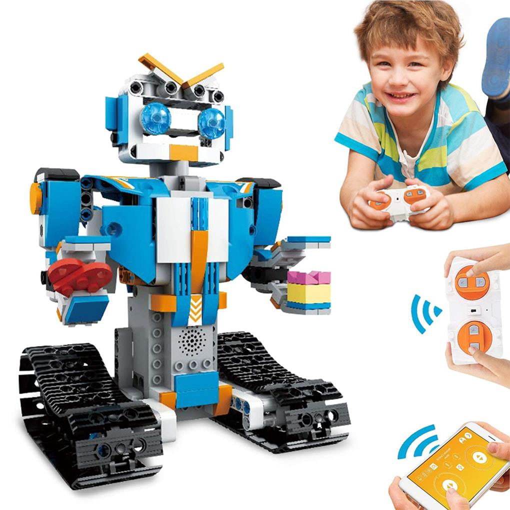 Wweixi Kids Remote Control Building Blocks Robots Educational Science Kits Toys Learning Science Building Toys