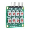 thumbnail image 1 of ANGGREK Bouton Module Clavier, Touche Module Clavier Carte 2x4 Matrice 8 Pousser Micro-Interrupteur pour Micro-Ordinateur à Puce Unique, Module de Bouton de la Matrice, 1 of 8