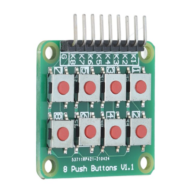 ANGGREK Bouton Module Clavier, Touche Module Clavier Carte 2x4 Matrice 8 Pousser Micro-Interrupteur pour Micro-Ordinateur à Puce Unique, Module de Bouton de la Matrice
