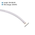thumbnail image 2 of Uxcell 20AWG Stranded Wire Hookup 30M/100ft White, Electrical Wire UL1007 Spool, 2 of 6