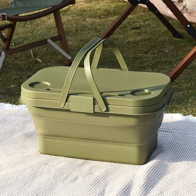 Kbndieu Boîte de Rangement Multifonctionnelle Pliable en Matériau Hydrofuge Grande Capacité Pouvant Se Transformer en Poignée Dissimulée Portable de Table en Quelques Secondes Sports et Plein Air