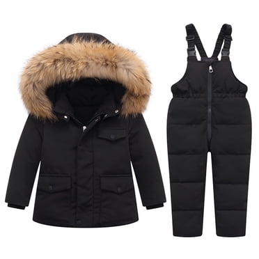 Cameland Girls' Clothing Kids Winter Coat Snow Pants Set Boys Girls Ski Jacket and Snow Bib Snowsuit Set for Children