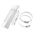 thumbnail image 2 of Exhaust Muffler Heat Shield, Motorcycle Exhaust Muffler Heat Shield Cover Stainless Steel Radiator Design for Stylish Look Universal Black, 2 of 7