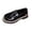 Black, variant on Womens Shoes Casual, Fashion Casual Solid Color Round Toe Block Heel Loafers Mid Heel, Women's Shoes