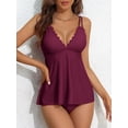 thumbnail image 4 of Charmo Tankini Rétro pour Femmes, Maillot de Bain Deux Pièces à Doubles Bretelles, 4 of 7
