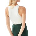 thumbnail image 3 of AherBiu Workout Tops for Women Ribbed Bralette Cropped Tank Top Stretchy Deep V Neck Yoga Cami, 3 of 6