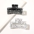 thumbnail image 1 of 2 Pack Hair Claw Clips Tortoise Barrettes Rectangle Shape Clips Fashion Colorful Hair Clips 2.17 Inch Sequins Hair Jaw Clips Matte Rectangle Nonslip Clip, 1 of 4