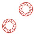 thumbnail image 4 of Youkk Alloy Crank set - Durable Precise Fit Smooth Operation - Guaranteed Compatibility Bicycles Crank 52T red 2Set, 4 of 6