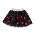 thumbnail image 2 of LSLJS Jupe pour Tout-Petites Filles Étoile Tulle Jupe de Danse Ballet Robe de Princesse Robe de Fête d'Anniversaire Chic pour Filles ( 7-8 Ans, Rouge ), 2 of 4