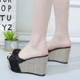 thumbnail image 4 of RKSTN Pantoufles pour Femmes Été à Semelle Compensée Plateforme Chaussures Couvrant le Pied Plateforme Pantoufles à Talons Hauts,Pantoufles pour Femmes Intérieur Extérieur, 4 of 7