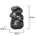 thumbnail image 3 of Hi-Line Gift Ltd Fontaine Rocaille à Plusieurs Niveaux, 3 of 3