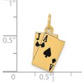 thumbnail image 2 of 14K Yellow Gold Enameled Blackjack Playing Cards Charm, 2 of 2