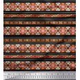 thumbnail image 1 of Soimoi Modal Satin Fabric Ikat Southwestern Print Fabric by The Yard 42 Inch Wide, 1 of 3