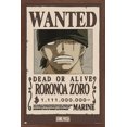 thumbnail image 1 of One Piece - Roronoa Zoro Wanted Poster Wall Poster, 22.375" x 34" Framed, 1 of 4