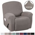 thumbnail image 1 of CHOK 2024 1-Piece Jacquard Spandex Recliner Stretch Slipcover  Navy, 1 of 7