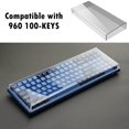 thumbnail image 2 of Housse de Clavier en Acrylique Transparent Protection Claire anti Protecteur Acrylique Transparent pour Logitech Ordinateur Portable de Bureau 96 Touches, 2 of 8