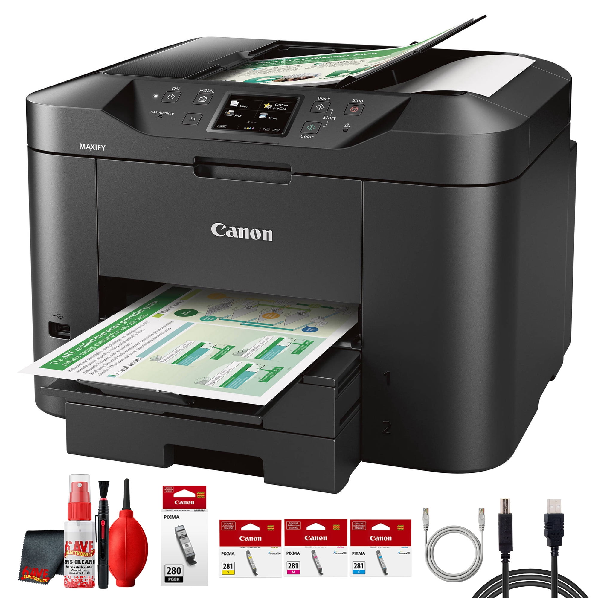 Canon MAXIFY MB2720 Wireless All-in-One Printer Bundle
