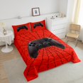 thumbnail image 4 of Erosebridal Boys Gamepad Comforter Sets Queen Size,Video Game Bedding Queen Comforter Set,Spider Web Decor,Reversible,3Pcs, 4 of 8