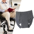 thumbnail image 3 of Culotte d'Incontinence pour Hommes, Étanche, Lavable, Confortable, pour Incontinence, Couche pour Hommes, Gris, G, 3 of 8