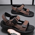 thumbnail image 4 of Double Strap Sandals for Men Composite Toe Safety Shoes Adjustable Closure Breathable Upper Beach Sandals 1 Pair, 4 of 9