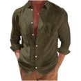thumbnail image 1 of RKSTN Cardigan pour Homme Décontracté Mode Col Rabattu Chandail Uni Manches Longues Hauts en Coton Décontractés Stylés pour l'Automne, 1 of 9