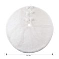 thumbnail image 2 of Holiday time White Fur Tree Skirt,48 inch, white colour, 2 of 4