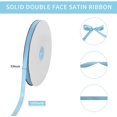 thumbnail image 2 of TONIFUL 3/8 Inch x 100yds Sky Blue Satin Ribbon Thin Solid Fabric Ribbons Roll for Gift Wrapping Invitation Floral Hair Balloons Craft Sewing Party Wedding Popsicles Decoration Valentine's Day Bouquet, 2 of 6