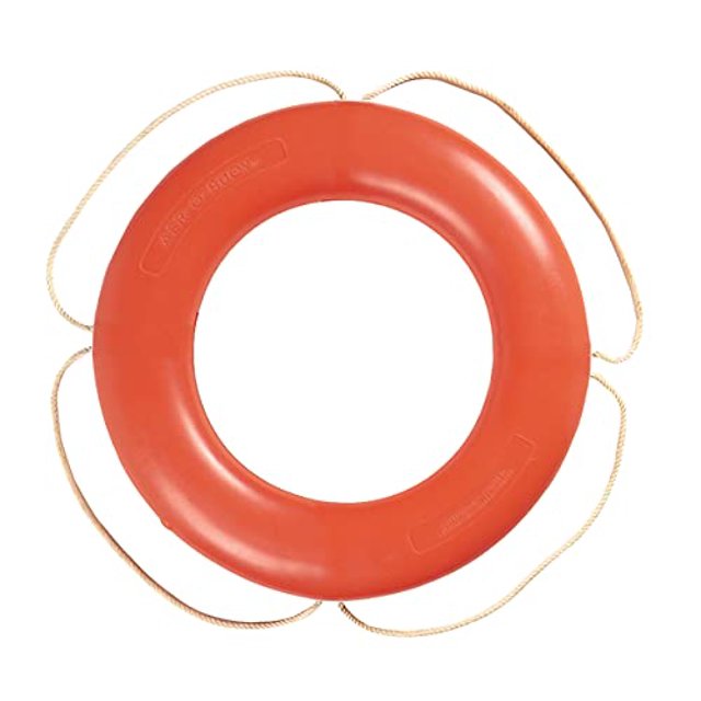 Taylor Made Products 570001 Aer-O-Buoy Canadian Coast Guard Approved Boat Life Ring (24", Orange)