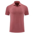 thumbnail image 1 of Styesk T-Shirts pour Homme Mode Décontractée Sport Absorption de la Sueur Couleur Unie Manches Courtes Col Rabattu Chemisier Chemise, 1 of 8