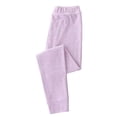 thumbnail image 1 of MIASHUI Girls Leggings Pantalon Long Confortable et Extensible, Collant Doux à Imprimé Rayé, Violet Pâle, 13-14 Ans, 1 of 4