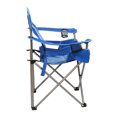 thumbnail image 3 of Kamp Rite Chaise de Camping Pliante avec Coussin de Soutien Lombaire et 2 Porte-Gobelets, Bleu, 3 of 7