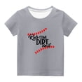 thumbnail image 4 of Qertyioot T-Shirts pour Enfants Manches Courtes T-Shirt Graphique Col Rond Crop Top pour Filles et Garçons de 3 à 14 Ans T-Shirt Tee Enfants S10 et Moins, 4 of 4