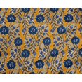 thumbnail image 4 of oneOone Polyester Lycra Fabric Leaves & Floral Block Printed Fabric 1 Yard 56 Inch Wide, 4 of 5